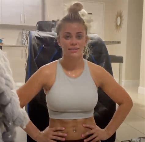 Posting on Instagram, the Ex-UFC star, 29, shared snaps of herself tying her hair. . Paige vanzandt naked